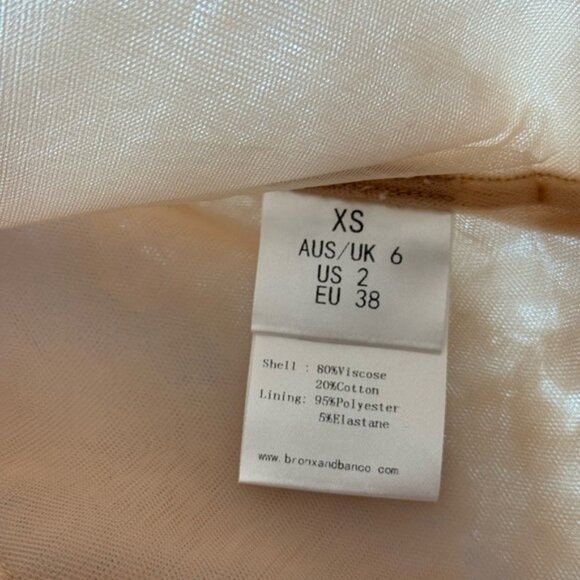 🆕 BRONX & BANCO 🧿 NWOT Colette Lace Long Sleeve Mini Dress, White Sz XS / US 2 - Picture 16 of 16